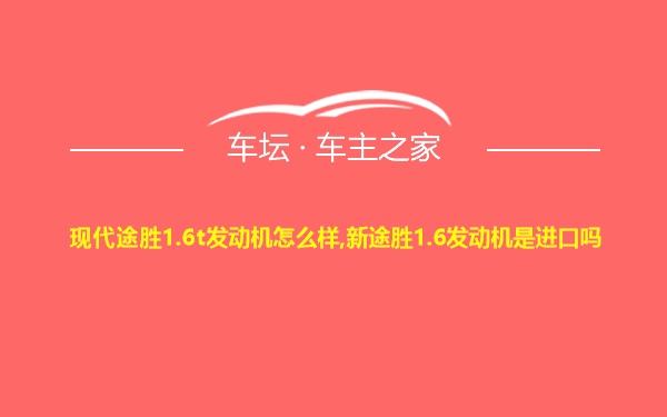 现代途胜1.6t发动机怎么样,新途胜1.6发动机是进口吗