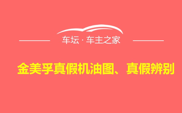 金美孚真假机油图、真假辨别