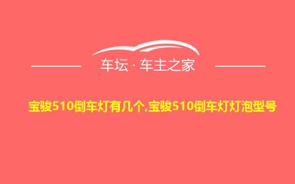 宝骏510倒车灯有几个,宝骏510倒车灯灯泡型号