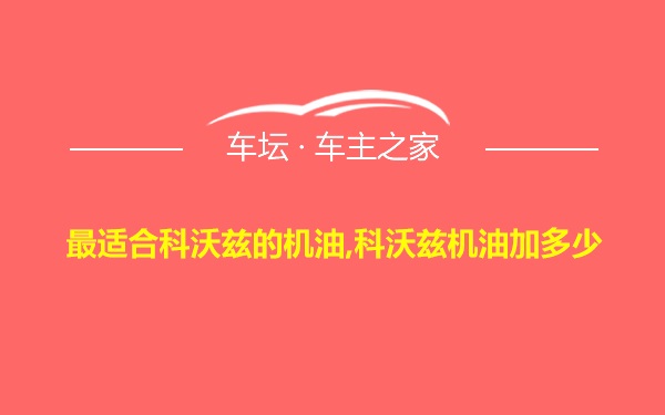 最适合科沃兹的机油,科沃兹机油加多少