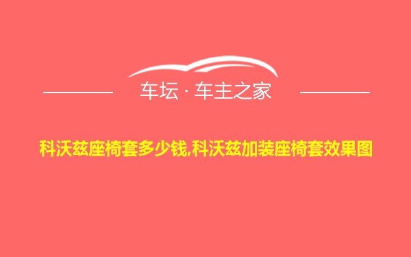 科沃兹座椅套多少钱,科沃兹加装座椅套效果图
