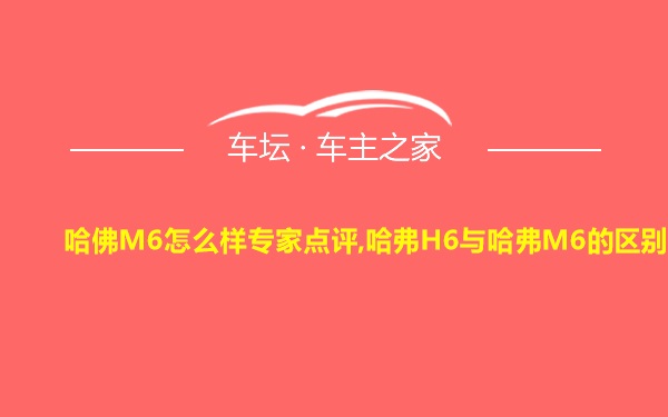 哈佛M6怎么样专家点评,哈弗H6与哈弗M6的区别