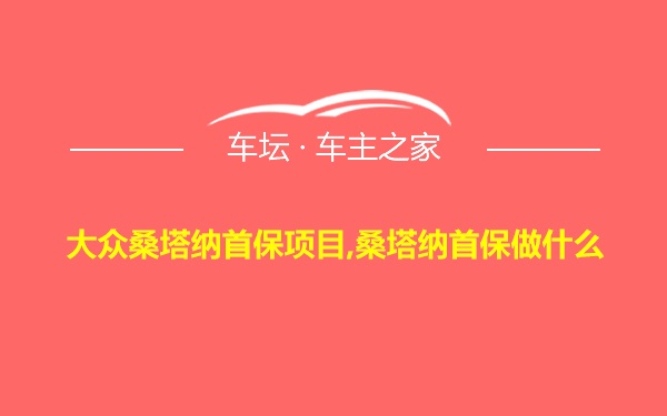 大众桑塔纳首保项目,桑塔纳首保做什么