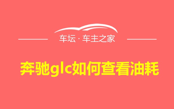 奔驰glc如何查看油耗