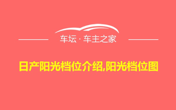 日产阳光档位介绍,阳光档位图