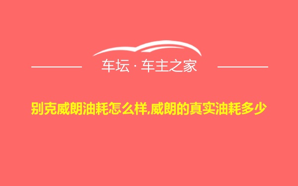 别克威朗油耗怎么样,威朗的真实油耗多少