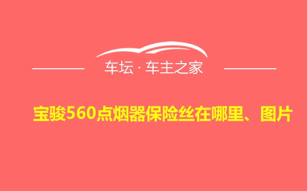 宝骏560点烟器保险丝在哪里、图片
