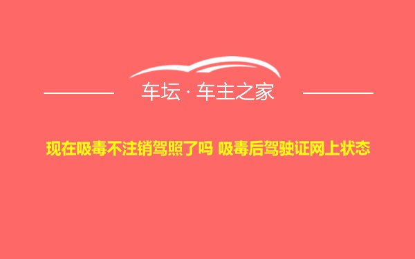 现在吸毒不注销驾照了吗 吸毒后驾驶证网上状态