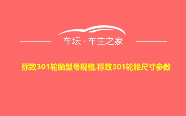 标致301轮胎型号规格,标致301轮胎尺寸参数