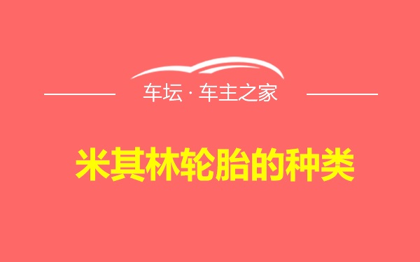 米其林轮胎的种类
