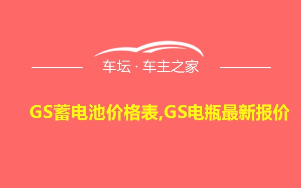 GS蓄电池价格表,GS电瓶最新报价