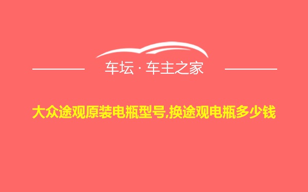 大众途观原装电瓶型号,换途观电瓶多少钱