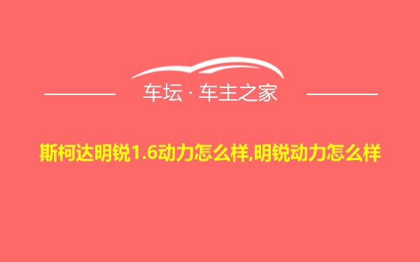 斯柯达明锐1.6动力怎么样,明锐动力怎么样