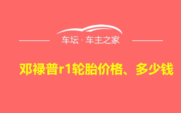 邓禄普r1轮胎价格、多少钱