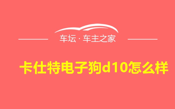 卡仕特电子狗d10怎么样