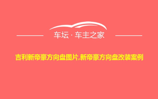 吉利新帝豪方向盘图片,新帝豪方向盘改装案例