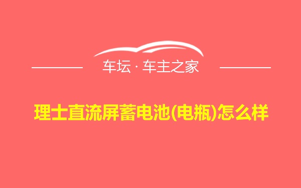 理士直流屏蓄电池(电瓶)怎么样