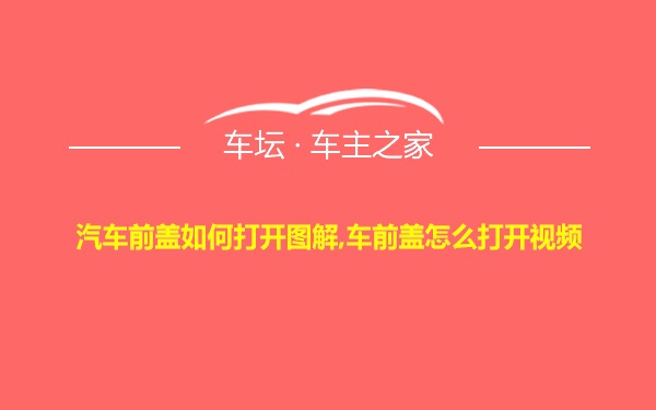 汽车前盖如何打开图解,车前盖怎么打开视频