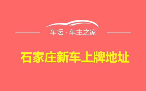 石家庄新车上牌地址