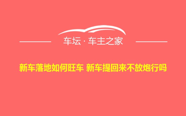 新车落地如何旺车 新车提回来不放炮行吗