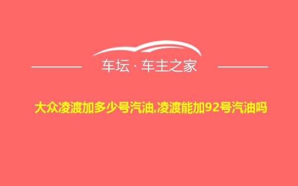 大众凌渡加多少号汽油,凌渡能加92号汽油吗