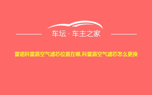 雷诺科雷嘉空气滤芯位置在哪,科雷嘉空气滤芯怎么更换