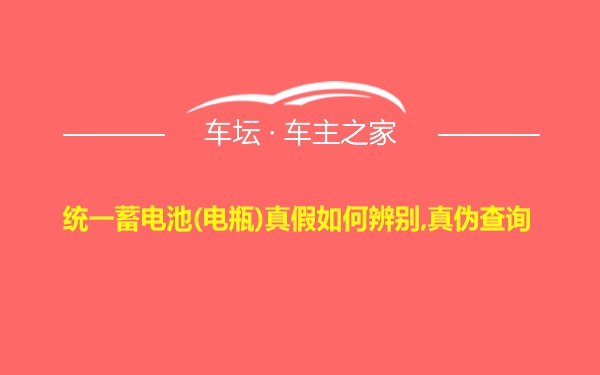 统一蓄电池(电瓶)真假如何辨别,真伪查询