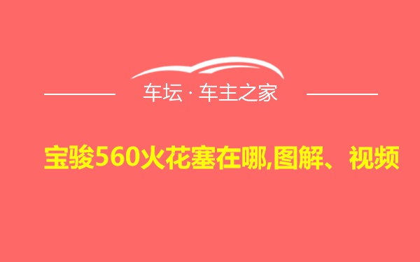 宝骏560火花塞在哪,图解、视频