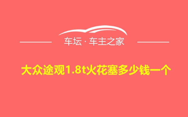 大众途观1.8t火花塞多少钱一个