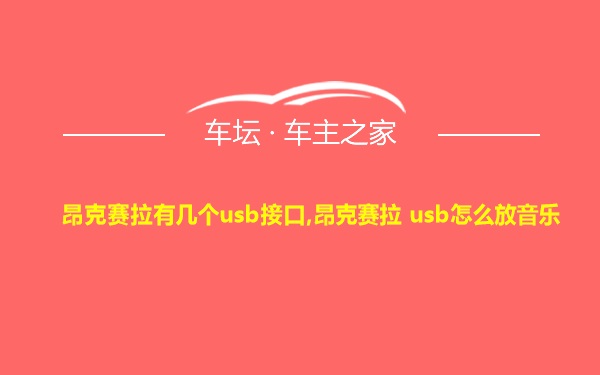 昂克赛拉有几个usb接口,昂克赛拉 usb怎么放音乐