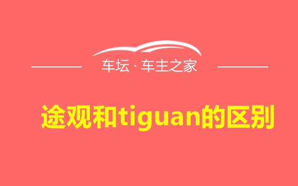 途观和tiguan的区别