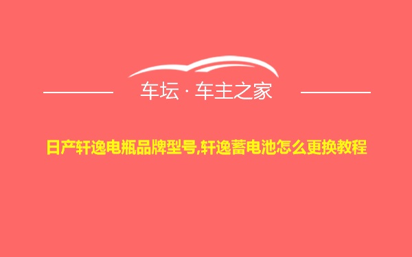 日产轩逸电瓶品牌型号,轩逸蓄电池怎么更换教程