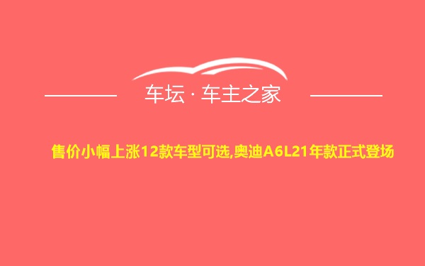 售价小幅上涨12款车型可选,奥迪A6L21年款正式登场