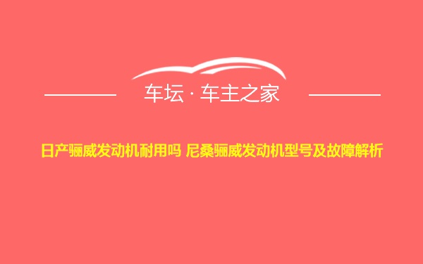 日产骊威发动机耐用吗 尼桑骊威发动机型号及故障解析