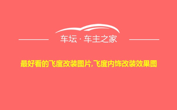 最好看的飞度改装图片,飞度内饰改装效果图