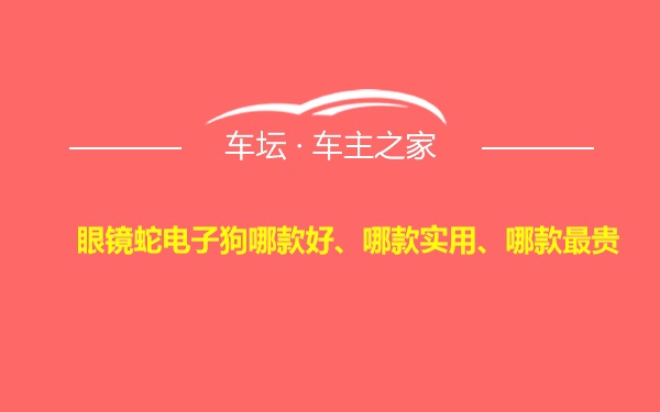 眼镜蛇电子狗哪款好、哪款实用、哪款最贵