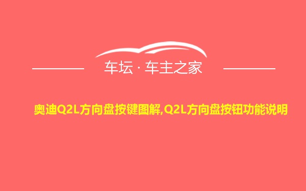 奥迪Q2L方向盘按键图解,Q2L方向盘按钮功能说明