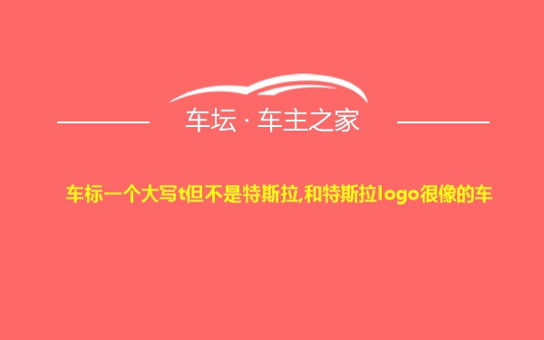 车标一个大写t但不是特斯拉,和特斯拉logo很像的车