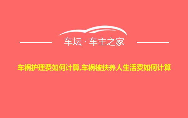 车祸护理费如何计算,车祸被扶养人生活费如何计算