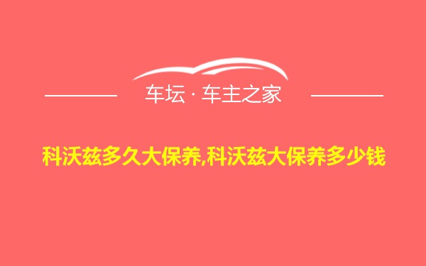 科沃兹多久大保养,科沃兹大保养多少钱