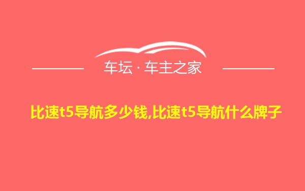 比速t5导航多少钱,比速t5导航什么牌子