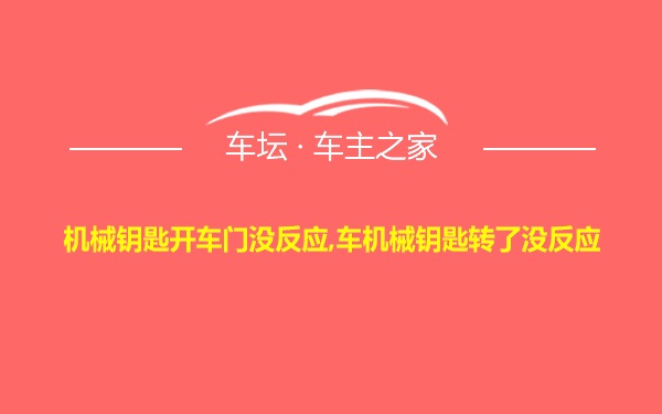 机械钥匙开车门没反应,车机械钥匙转了没反应