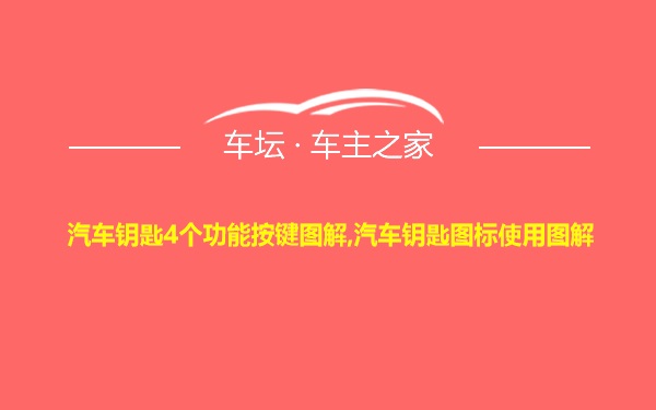 汽车钥匙4个功能按键图解,汽车钥匙图标使用图解