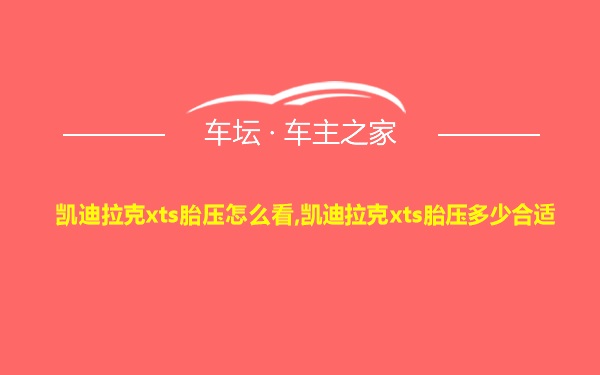 凯迪拉克xts胎压怎么看,凯迪拉克xts胎压多少合适