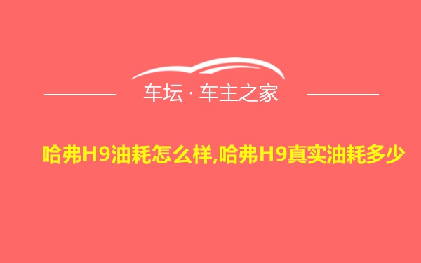 哈弗H9油耗怎么样,哈弗H9真实油耗多少