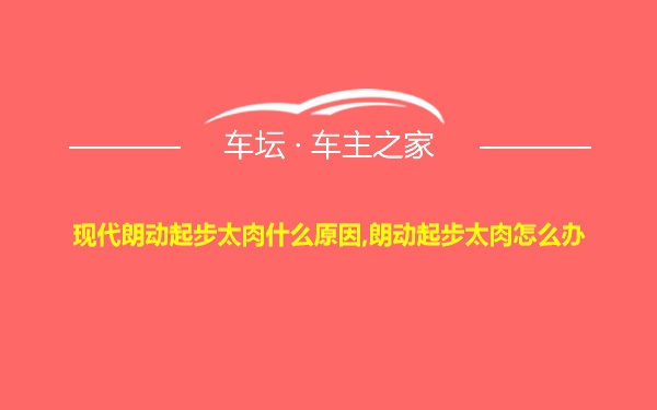 现代朗动起步太肉什么原因,朗动起步太肉怎么办