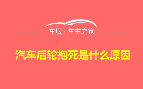 汽车后轮抱死是什么原因