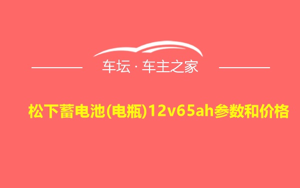 松下蓄电池(电瓶)12v65ah参数和价格