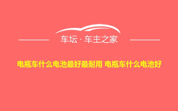 电瓶车什么电池最好最耐用 电瓶车什么电池好