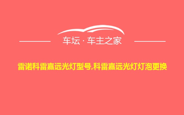 雷诺科雷嘉远光灯型号,科雷嘉远光灯灯泡更换